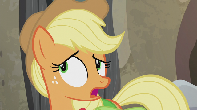 File:Applejack wondering about "rooftastic" S5E20.png