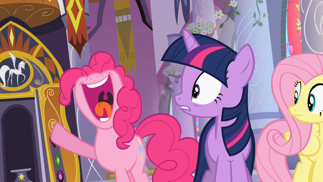 File:Pinkie Pie shouting S2E1.png