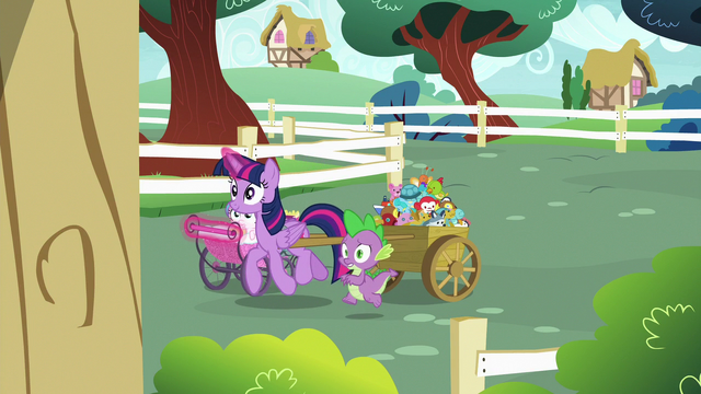 File:Twilight and Spike enter Ponyville Schoolhouse S7E3.png