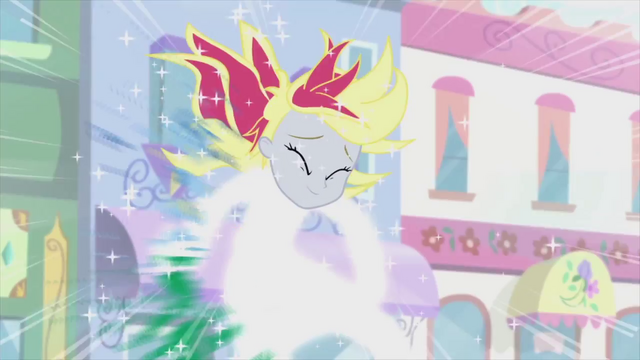 File:Derpy hit by 'fashion blast' EG2.png