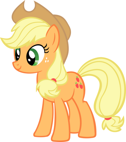 File:FANMADE Applejack smiling.png