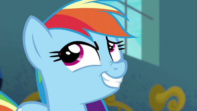 File:Rainbow Dash smirking S6E7.png