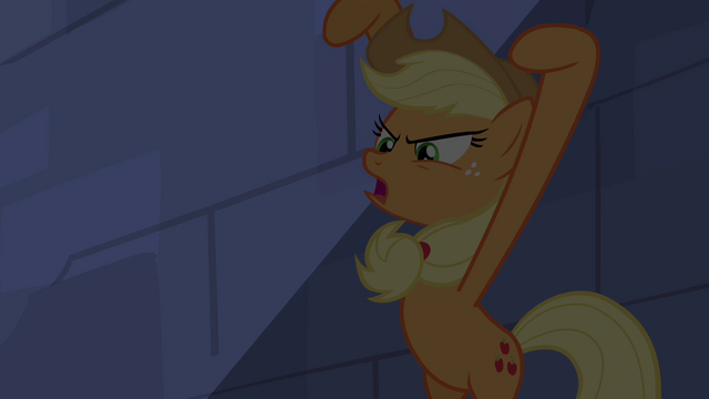 File:Applejack being dramatic S4E03.png