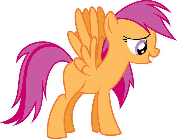 File:FANMADE Scootaloo in Rainbow Dash's model.png