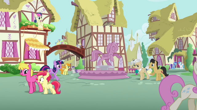 File:Ponies walking through Ponyille S3E13.png