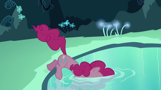 File:Pinkie Pie enters the Mirror Pool S3E03.png