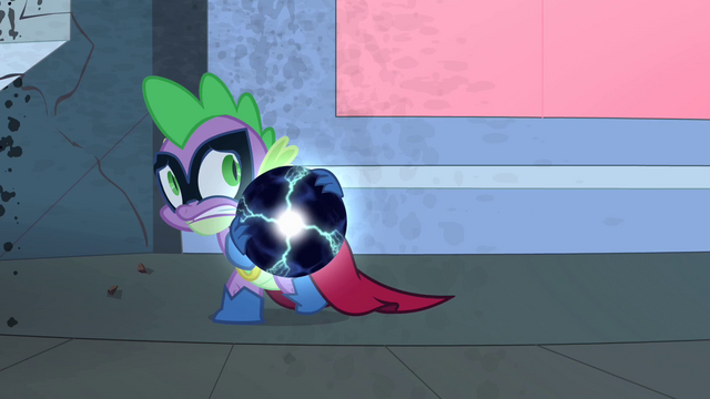 File:Spike sneaks away with the Electro-Orb S4E06.png
