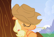 Applejack sleeping
