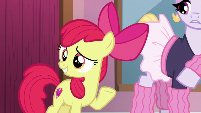 File:Apple Bloom waving to Tender Taps S6E4.png