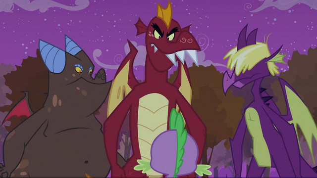 File:Dragons in front of Spike S2E21.png