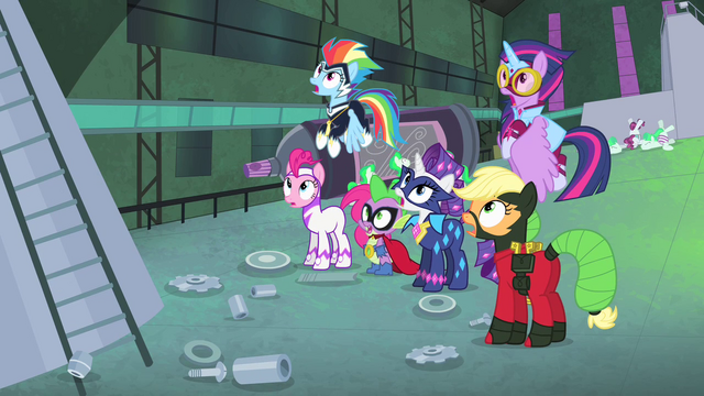 File:Power Ponies with mouths agape S4E06.png