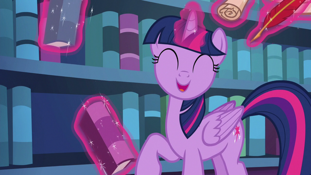 File:Twilight Sparkle excited to conduct her project S6E19.png