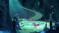 Pinkie trying to talk to her double S3E03.png
