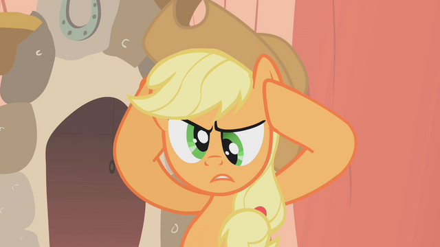 File:Applejack cross eyed S1E8.png