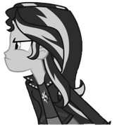 FANMADE Sunset Shimmer B&W