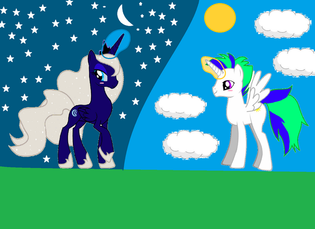 File:FANMADE Princess Selene with Prince Radius.png