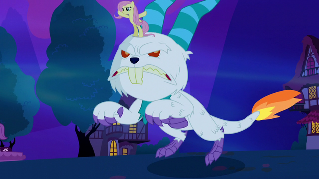 File:Fluttershy and giant Angel storm into battle S5E13.png