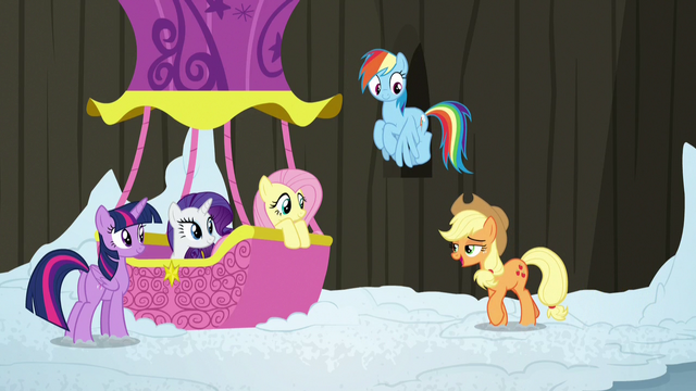 File:Main ponies return to the Twinkling Balloon S7E11.png