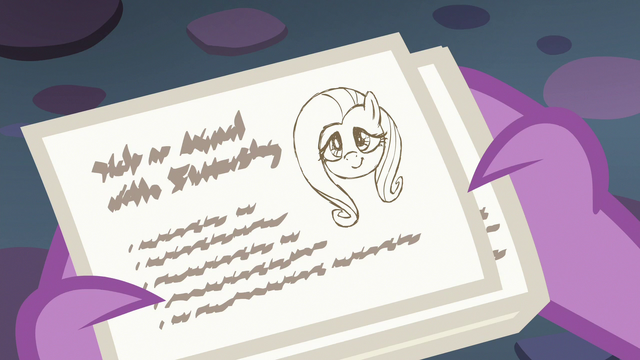 File:Spike reads Starlight's lesson card about Fluttershy S6E21.png