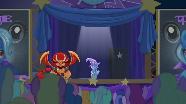 File:Trixie "the Great and Powerful Trixie will be performing" S6E6.png