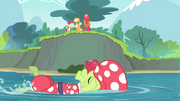 The Apple siblings see Granny Smith swimming S4E20.png