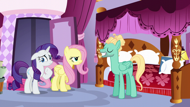 File:Zephyr pleased with himself; Fluttershy annoyed S6E11.png