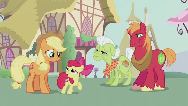 Applejack et sa famille émus