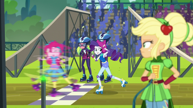 File:Pinkie and Rarity skate over the checkered line EG3.png