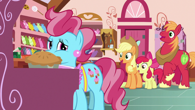 File:AJ, Apple Bloom, and Big Mac ask what happened next S7E13.png