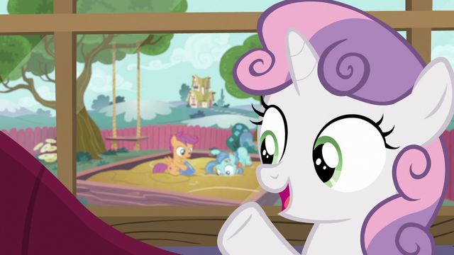 File:Sweetie Belle "Scootaloo's keeping Petunia busy" S6E19.png