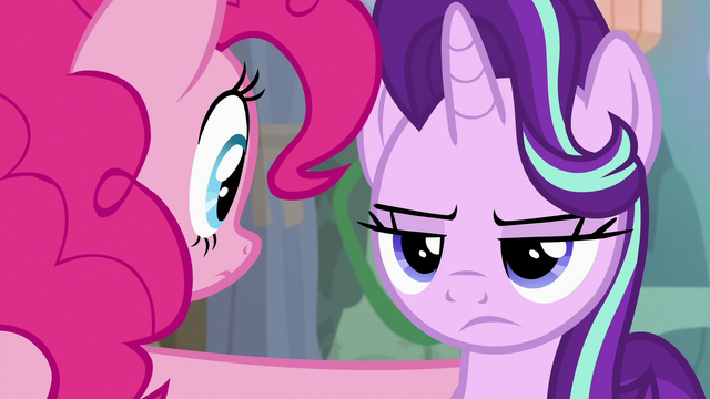 File:Starlight Glimmer glaring annoyed at Pinkie S7E4.png
