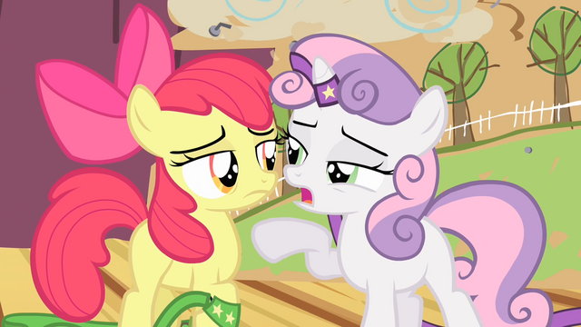 File:Sweetie Belle points to the left S4E05.png