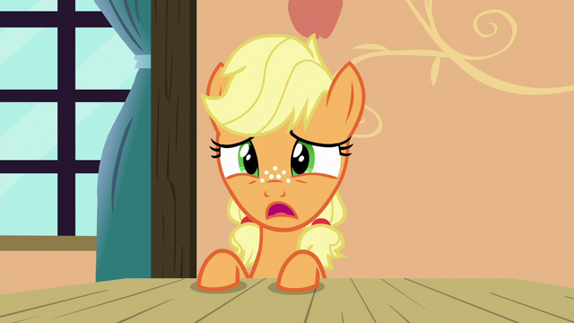 File:Young Applejack "if I told him the truth" S6E23.png