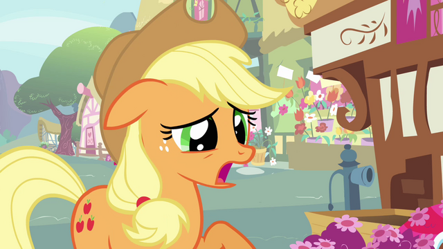 File:Applejack 'Give her a chance to settle in first' S3E07.png