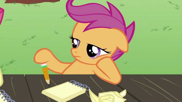 File:Scootaloo with pencil S2E23.png