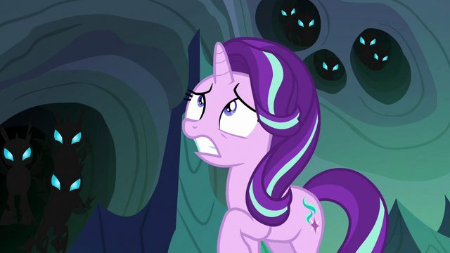 File:Thorax looking scared at Queen Chrysalis S6E26.png