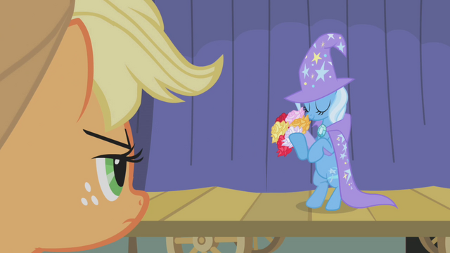 File:Trixie holding flowers S1E06.png