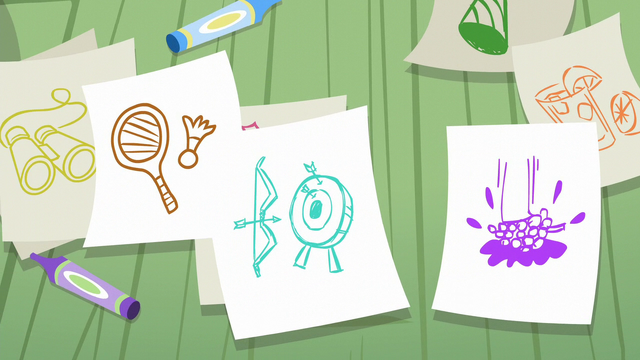 File:Drawings showing what the Crusaders could do S6E4.png