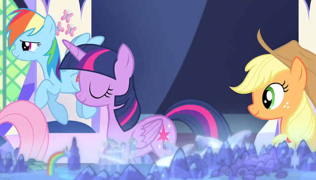 File:Twilight and friends leaving the throne room S5E1.png