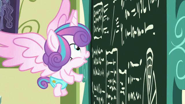 File:Flurry Heart looks at the chalkboard excitedly S7E3.png