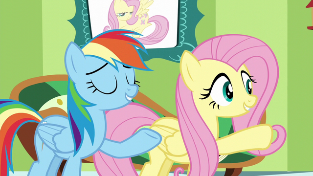 File:Fluttershy and Rainbow "you can pass the test" S6E11.png