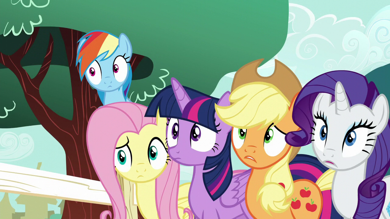 Image Main five surprised by Pinkie again S5E19.png My Little Pony