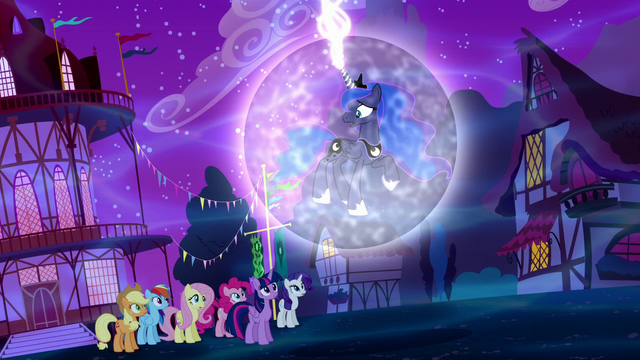 File:Luna and Mane Six "hurry, my friends!" S5E13.png