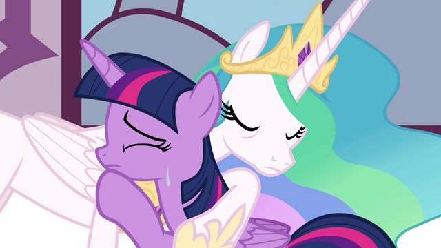 File:Twilight hugging Celestia while teary-eyed S4E26.png
