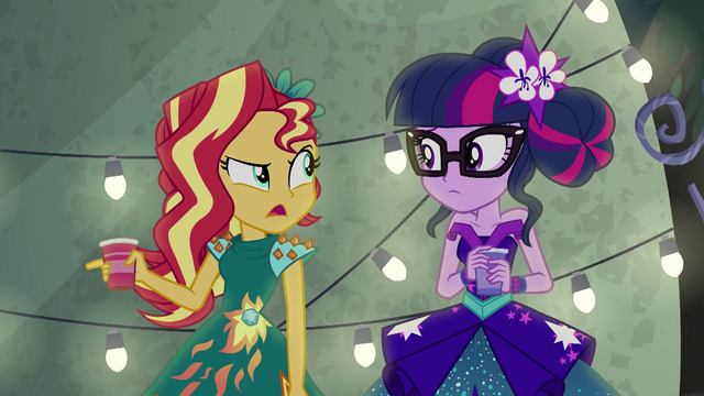 File:Sunset Shimmer "the magic that hit this cave" EG4.png