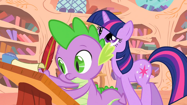 File:Spike writing the letter S1E23.png