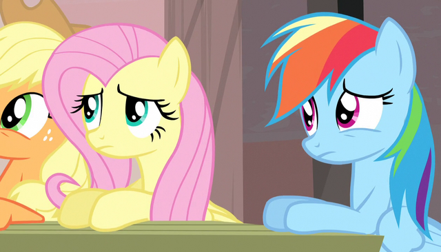 File:Fluttershy and Rainbow Dash confused S5E1.png