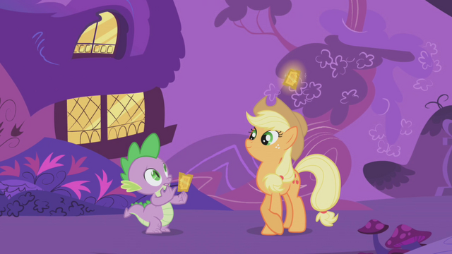 File:Applejack and Spike S01E03.png