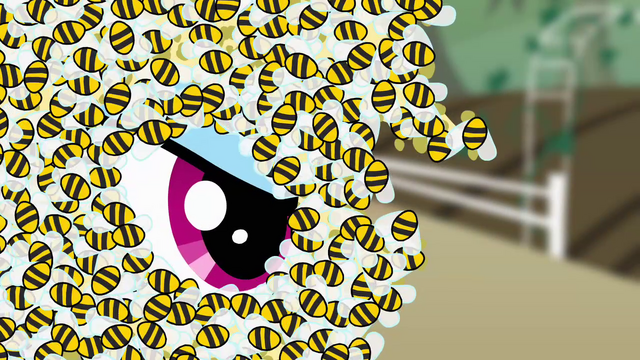 Datei:Rainbow Dash with bees S4E3.png