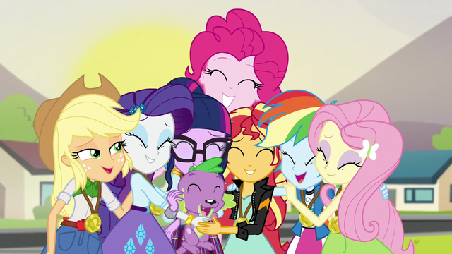 File:Twilight is welcomed by the Mane 6 EG3.png